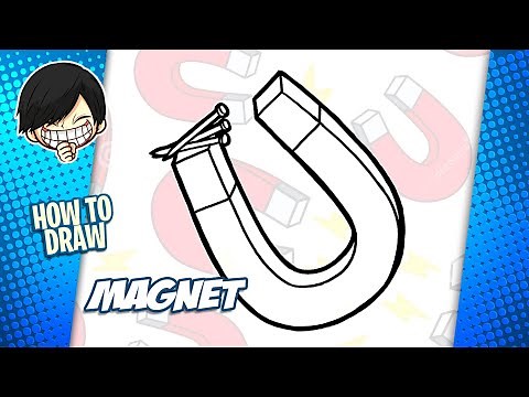 How to draw Magnet step by step
