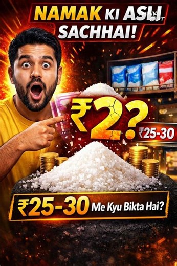 ₹2 ka Namak ₹30 me kyun bikta hai? 😳 #facts #shorts
