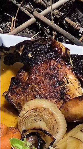 Open Fire Cowboys Prairie Chicken.🤠 Chuck Wagon Chicken Dinner Dutch Oven Open Fire Cowboy Cooking