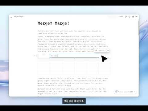 How to Merge Cells in Notion - Table Cell Merging Tutorial