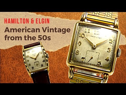 American Vintage Watches from the 50s. Hamilton and Elgin.
