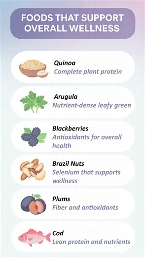 FOODS THAT SUPPORT OVERALL WELLNESS