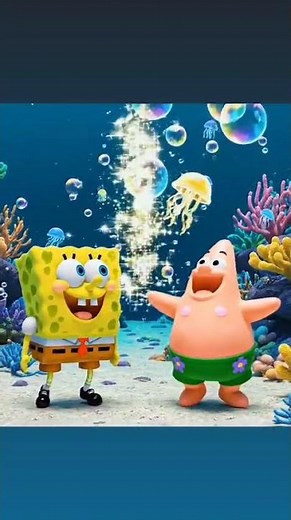 Baby SpongeBob & Baby Patrick’s Jellyfish Rainbow Reef🌟🌊✨🐠💗
