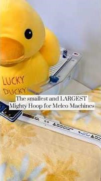 The smallest and LARGEST size Mighty Hoops for Melco Embroidery Machines!