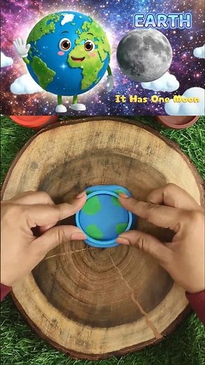 Building Earth with Playdoh 🌍 | Learn Planets | Planet Song #cocomelon #toddlerlearning #shorts