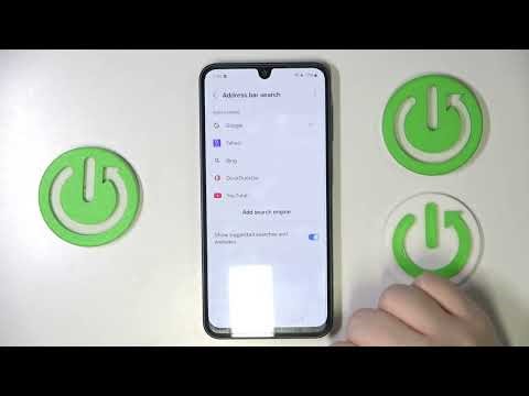 How do I change the search engine on the SAMSUNG Galaxy A16 5G?