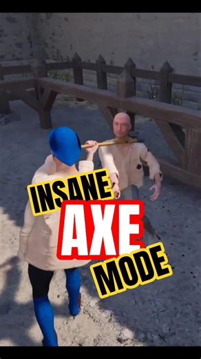 😱 UNSTOPPABLE!! Halfsword Axe Mode #halfsword #medievalcombat #gaming #shortsviral