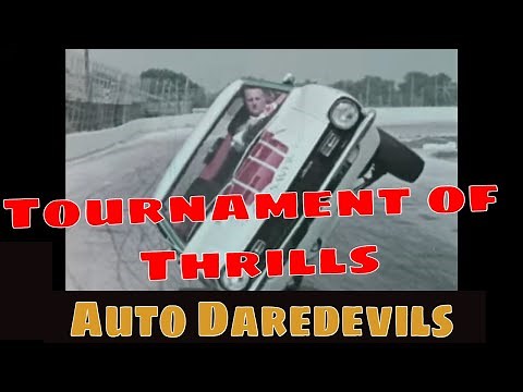 1970 TOURNAMENT OF THRILLS AUTO DAREDEVILS B.F. GOODRICH LIFESAVER RADIAL TIRE PROMO FILM JC10174