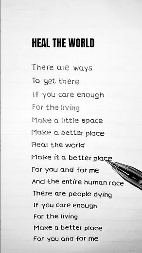 Heal The World - Michael Jackson (Lyrics)