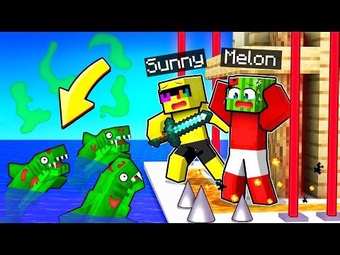 Zombie Sharks VS Most Secure Base In Minecraft