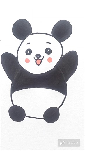 Easy Panda Drawing 🐼 | Draw a Cute Panda from a Circle