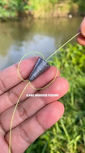 1.4M views · 10K reactions | Banyak yang tidak tahu cara mengikat timah pancing kerucut  #fishing #tutorial #fisherman #fishingknot #fishingknottutorial #fishinghook | Kang Muhidin Fishing | Facebook