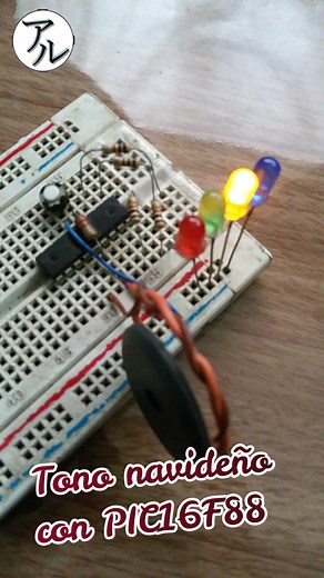 Preparando Luces de Navidad con PIC16F88