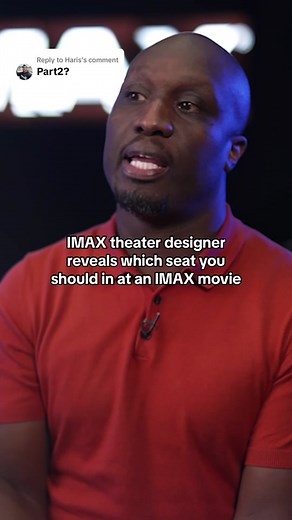 Replying to @Haris We spoke with an IMAX theater designer to find out which seat is the BEST seat inside an IMAX movie theater #movietheater #imax #imaxcamera #blockbusters #movietheatersecrets #movietheaterseat #newmovies #aquaman2 #oppenheimer #technology #techtok #imaxmovie @IMAX