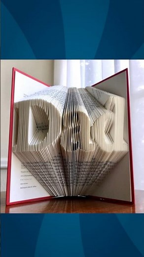 Book Folding for Father’s Day — Dad pattern for June