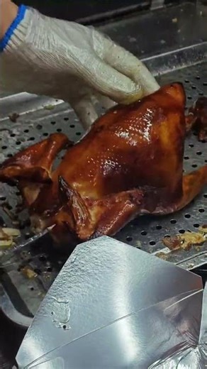 Chicken scissors cutting skills #chicken #food #duck