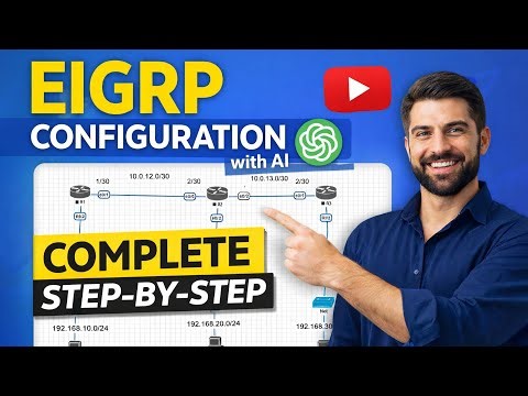 EIGRP Configuration Lab with ChatGPT AI | Step-by-Step CCNA Routing