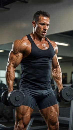 Dumbbell Shoulder Workout 🔥 Build Bigger Arms #fitness #shoulderworkout #ytshorts