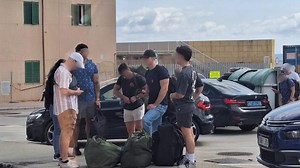 US-Flugzeugträger vor Mallorca: Hier gehen die Soldaten der 'USS Gerald R. Ford' an Land