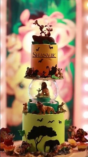 Lion King Theme Cake 🦁 | Stunning 3 Tier Birthday Cake |