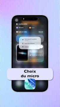 Choisir le micro à utiliser selon l’app sur l’iPhone