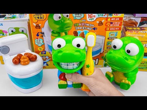 [💚Toy asmr💚] Pororo Brushing Teeth & Potty Training ASMR 😬💊Medicine Box | 뽀로로 병원놀이 장난감
