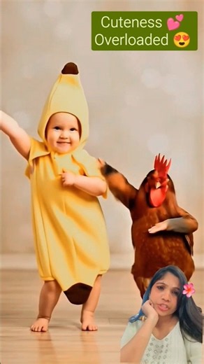 This "Chicken Banana" dance is pure cuteness overload! 😍 Loop #shorts #cutebaby #trending #music