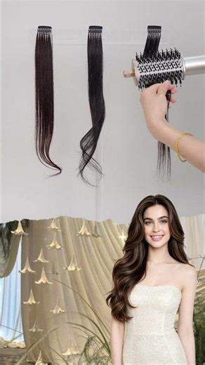 Smooth Base + Curly Ends Hairstyle | Easy Blowout Routine at Home