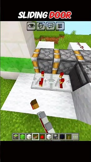 How to Build a Sliding Door in Minecraft PE (Pocket Edition)
