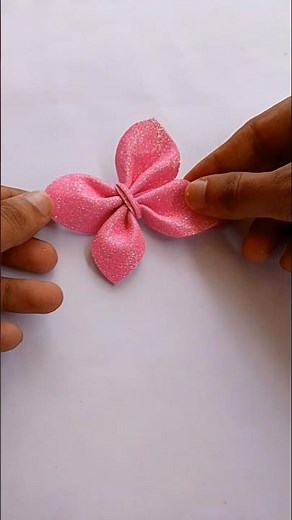 Diy pink glitter paper with butterfly 🦋//glitter paper crafts ideas////