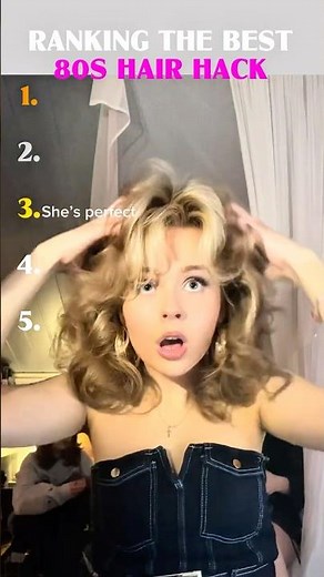 Ranking 80s HAIR HACK TREND