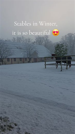 Stables in Winter, it is so beautiful