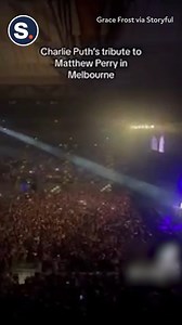 17K views · 375 reactions | Singer Charlie Puth honored Matthew Perry during a concert in Melbourne, Australia, after news broke of the actor’s death. | storyful | Facebook