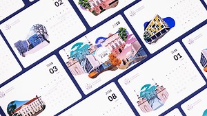 calendar design - Anastasia Koval