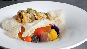 13K views · 199 reactions | A Brazillian-style shellfish stew featuring salt water potato, rice puff chicharrone, tomato concasse, and shellfish powder. FULL RECIPE: https://chefsroll.com/test-kitchen/test-kitchen-shellfish-moqueca by: Chef Mikel Anthony ️: Collective Creative Soul #chefsroll #rollwithus #crtestkitchen #vitamixcommercial #crfeaturesvitamixcommercial #perfectlyplated on Front of the House - FOH, Inc. #crfeaturesfoh #sponsored | Chef's Roll | Facebook