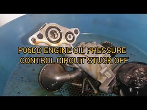 P06DD engine oil pressure control circuit stuck off