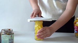 Easy Grip Jar Opener for Seniors & Weak Hands, Dual-Use Under Cabinet Design, Effortlessly Open Any Size Lid, Kitchen Gadgets Home Assistance (White)