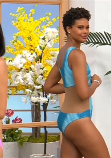 HSN model Victoria modeling a swimsuit 21