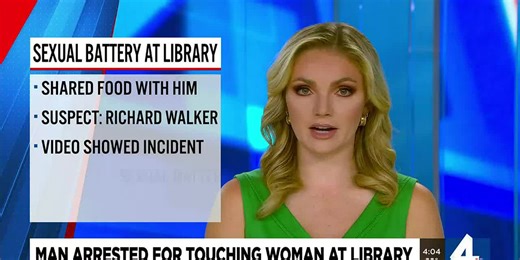 Man accused of inappropriately touching woman at library