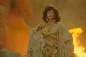 From Wikipedia: "Beastmaster II: Through the Portal of Time" is the 1991 sequel to the 1982 cult classic film "The Beastmaster", starring Marc Singer. Dar, the Beastmaster (Marc Singer), is back and now he has to deal with his half-brother, Arklon (Wings Hauser), and a sorceress named Lyranna (Sarah Douglas) who have escaped to present day Los Angeles. Despite the name, the movie is not about traveling through a time portal, but traveling through a portal to a parallel universe that 1991 Earth e