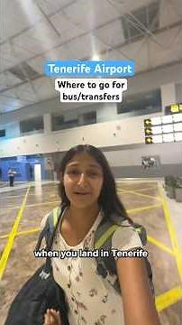 Tenerife airport how to get bus transfers #tenerife #airport #travel