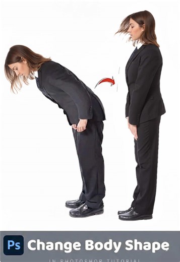 How to change body shape in adobe Photoshop.#graphicdesign #bodyshape #designedge #foryou