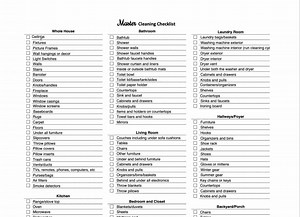 Master Cleaning List Printable PDF, Cleaning Checklist for House Editable Digital Template, Ultimate Home Cleaning Checklist by Room - Etsy