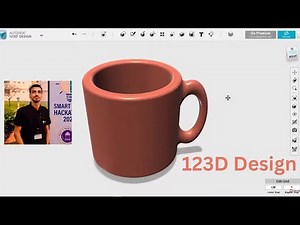 123D Design: Cup || 123 Design Tutorial 2024 || By AutoCAD Wallah || Easy And Funny Method