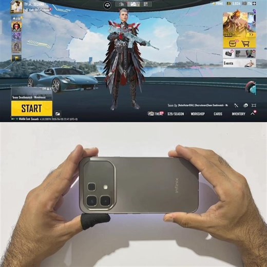 Infinix Note 60 Pro⚡️ PUBG Test | 120 FPS Handcam