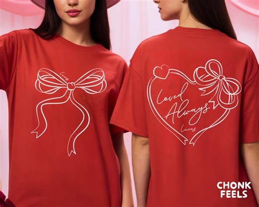 Personalized Valentine Shirt, Custom Couple Name & Date Tee - Etsy