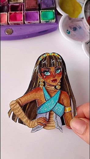 Cleo de Nile: Dibujos y Papercraft de Monster High