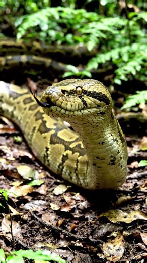 Reticulated Python (Malayopython reticulatus): The world's longest snake #viralshorts