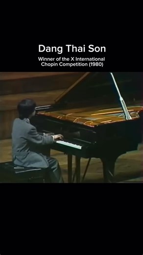 Chopin Community | Dang Thai Son didn’t just win the X International Chopin Competition (1980) — he made history. His poetic touch and unmistakable sound... | Instagram