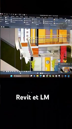 Modélisation bâtiment R+1 avec Revit 2024 #géniecivil #architecture #construction #btp